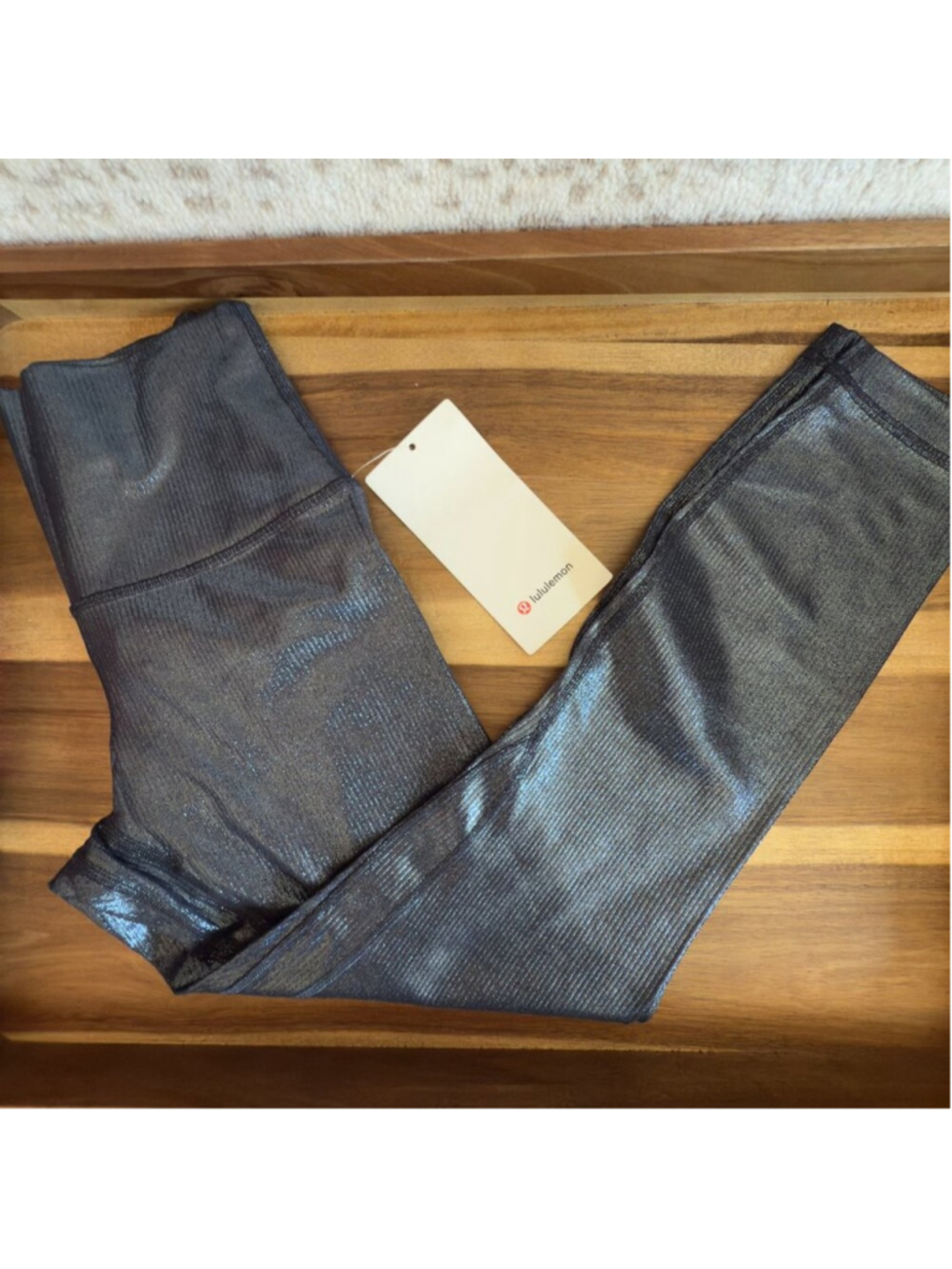 NWT Lululemon Align High-Rise Ribbed Pant 25" Size 6 in Radiant Foil SKU379